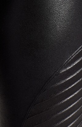Spanx Faux Leather Moto Leggings