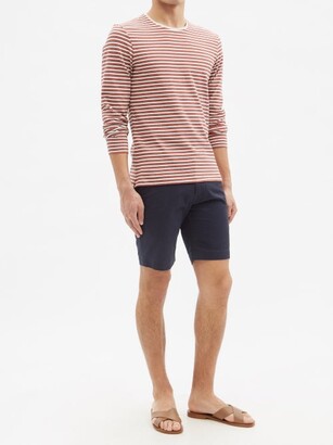Orlebar Brown Hogarth Striped Cotton-jersey Long-sleeved T-shirt - Red Multi