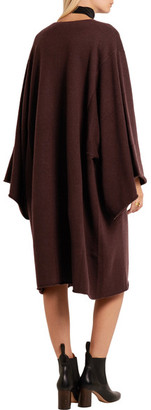 Chloé Oversized Cashmere Midi Dress - Burgundy