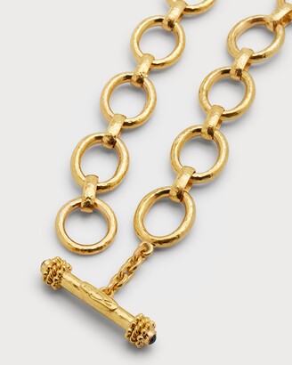 Elizabeth Locke 19K Gold Smooth Link Necklace, 17"