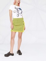 Thumbnail for your product : MSGM Frayed-Edge Mini Skirt