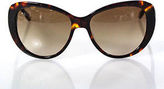 Thumbnail for your product : Henri Bendel Brown Tortoiseshell Cat Eye Sunglasses In Case