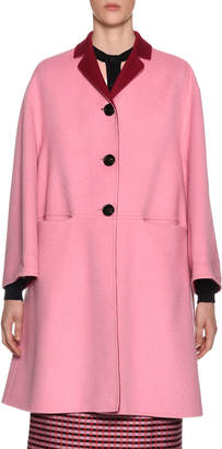 Marni Reversible Button-Front Double-Face Wool-Cashmere Coat