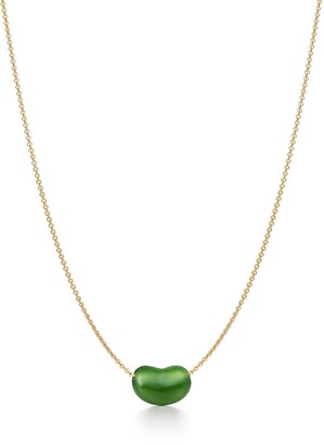 Tiffany & Co. Elsa Peretti® Bean Design pendant of green jade and 18k gold