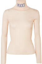 Thumbnail for your product : Emilio Pucci Intarsia Ribbed-knit Turtleneck Sweater