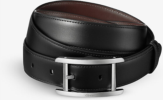 Womens Leather Belt, CR Reversible Belt for Women with Rotated