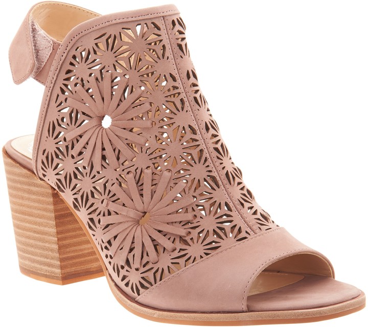 vince camuto cutout nubuck heeled sandals
