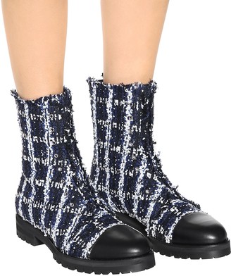 Jimmy Choo Exclusive to Mytheresa Haze Flat tweed ankle boots