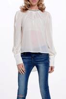 Thumbnail for your product : Double Zero Sheer Rhinestones Blouse