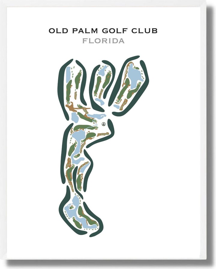 Old Palm Golf Club, Florida | Course Map, Golfer Gift For Him, Scorecard Layout, Boyfriend Gift, Art Print Decor