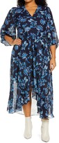 Thumbnail for your product : Eliza J Floral Chiffon Dress