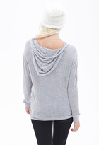 Thumbnail for your product : Forever 21 Prrr Heathered Hoodie