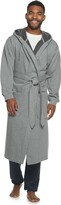 Thumbnail for your product : Hanes Men's 1901 Athletic Hooded Cotton Fleece Robe