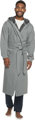 Hanes Men's 1901 Athletic Hooded Cotton Fleece Robe