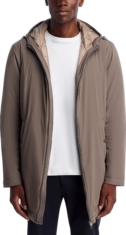 Herno Travel Nylon Stretch Packable Hooded Parka