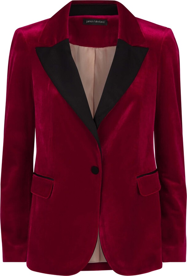 James Lakeland Tailored Velvet Tuxedo Jacket ShopStyle