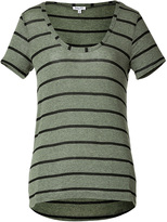 Thumbnail for your product : Splendid Brooklyn Striped T-Shirt in Camo Green