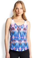 Thumbnail for your product : Rory Beca Frico Ikat Silk Tank