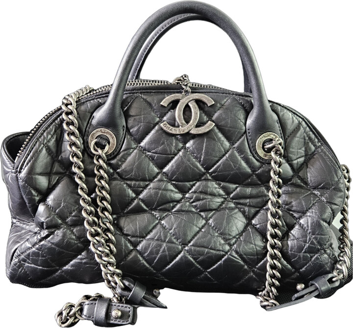 Chanel Jumbo Surpique Chevron Flap Bag - ShopStyle