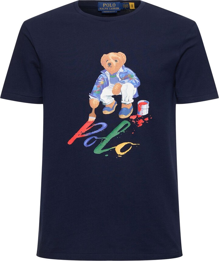 Polo Ralph Lauren Mens Grey Beach Ball Newport Bear Hoodie T Tee Shirt  Sweater