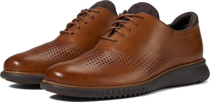 Cole Haan 2.Zerogrand Laser Wingtip Oxfords Lined Men's Lace up casual Shoes British Tan/Java : 10 D - Medium, Leather