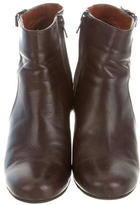 Thumbnail for your product : Lanvin Round-Toe Wedge Booties