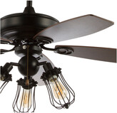 Thumbnail for your product : Jonathan Y Designs Lucas 52In Caged 3-Light Metal/Wood Led Ceiling Fan