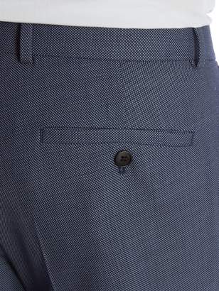 Richard James Men's Mayfair Birdseye Flat Front Trouser