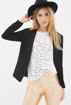 Thumbnail for your product : Forever 21 Textured Open-Front Blazer