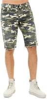 Thumbnail for your product : True Religion Men's Ricky Camouflage Flap-Pocket Rolled-Cuff Denim Shorts