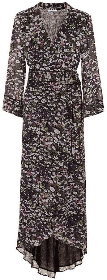 Ganni Floral Wrap Dress | Shop The Largest Collection | ShopStyle