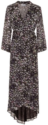 ganni white floral dress