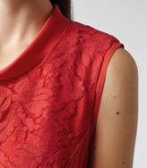 Thumbnail for your product : Reiss Riva FLORAL LACE SHIFT DRESS