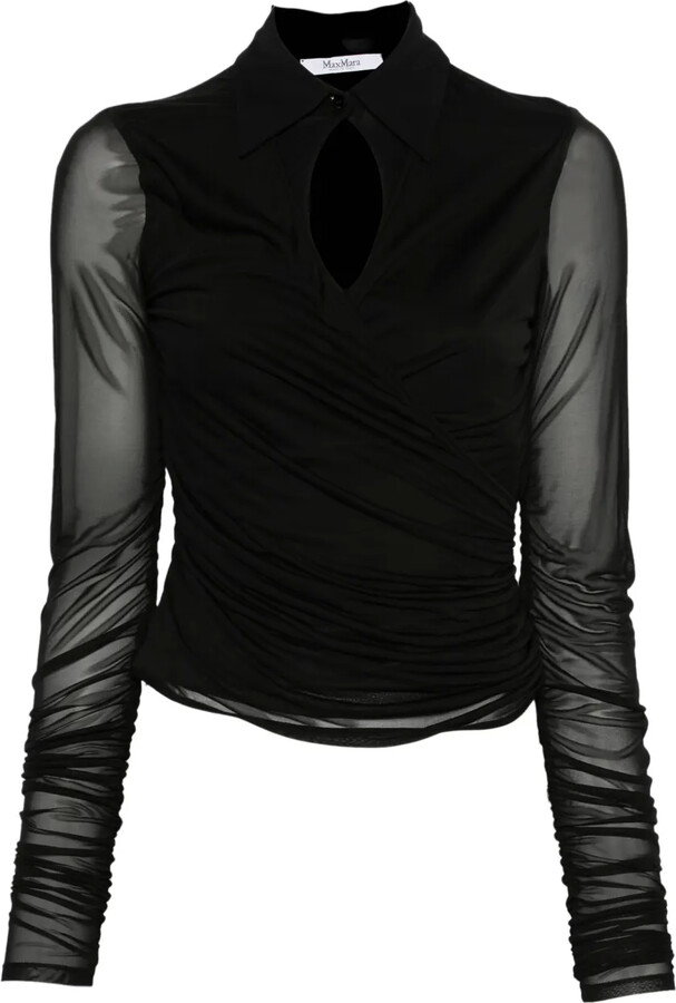 Max Mara Women's Designer Black Tops ShopStyle UK