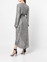 Thumbnail for your product : Halston Sequinned Wrap Dress