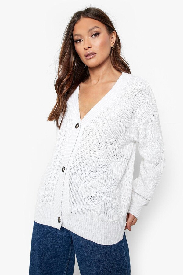 boohoo chunky cardigan