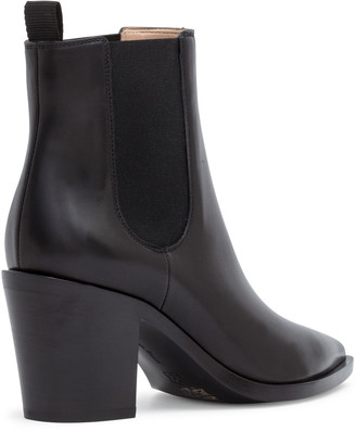 Gianvito Rossi Romney 70 black leather pointed boots