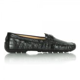 Thumbnail for your product : Lauren Ralph Lauren Black Croc Embossed Carley Women’s Loafer