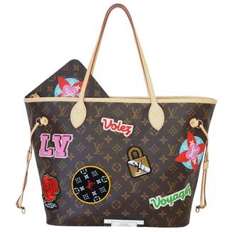 Louis Vuitton Neverfull Brown Synthetic Handbag