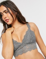Thumbnail for your product : aerie lace bralette with removable padding in grey