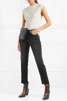 Thumbnail for your product : Frame Le Nouveau High-rise Straight-leg Jeans - Dark gray