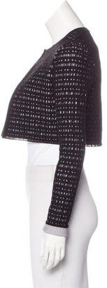 Alaia Virgin Wool Cropped Cardigan