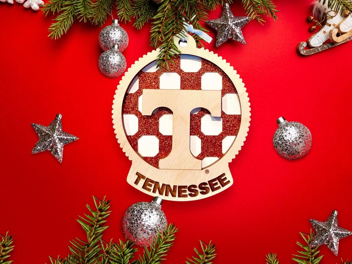 Tennessee Ornament, Volunteers, Christmas, Knoxville Tn, University, University Of Tennessee, Orange, Ornament