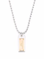 Thumbnail for your product : Dolce & Gabbana Two-Tone Military Dog Tag Necklace