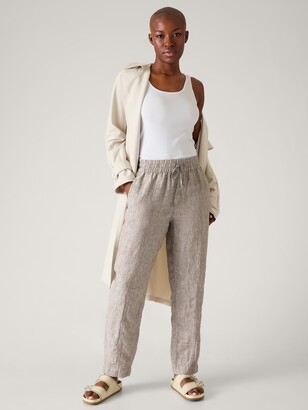 Athleta Retreat Linen High Rise Ankle Pant - ShopStyle