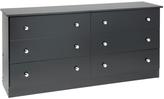 Thumbnail for your product : Prepac Edenvale Black 6-Drawer Dresser
