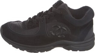 Chanel Interlocking CC Logo Nylon Sneakers
