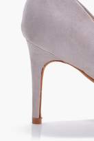 Thumbnail for your product : boohoo Low Heel Pointed Court Shoes