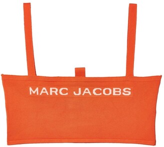 Marc Jacobs Logo-Knit Bandeau Cropped Top