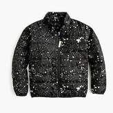 Thumbnail for your product : J.Crew Boys' splatter-painted packable quilted jacket with eco-friendly Primaloft®